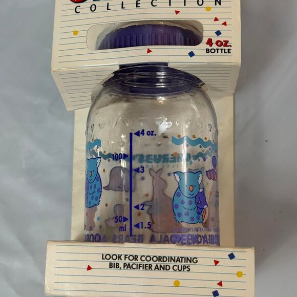 VINTAGE AUTHENTIC NEW IN BOX Playtex Cherubs 1992 baby bottle 4oz - Picture 6 of 8